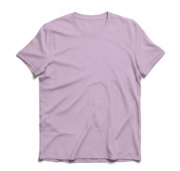 Combed Cotton Plain T-Shirt Light Lavender