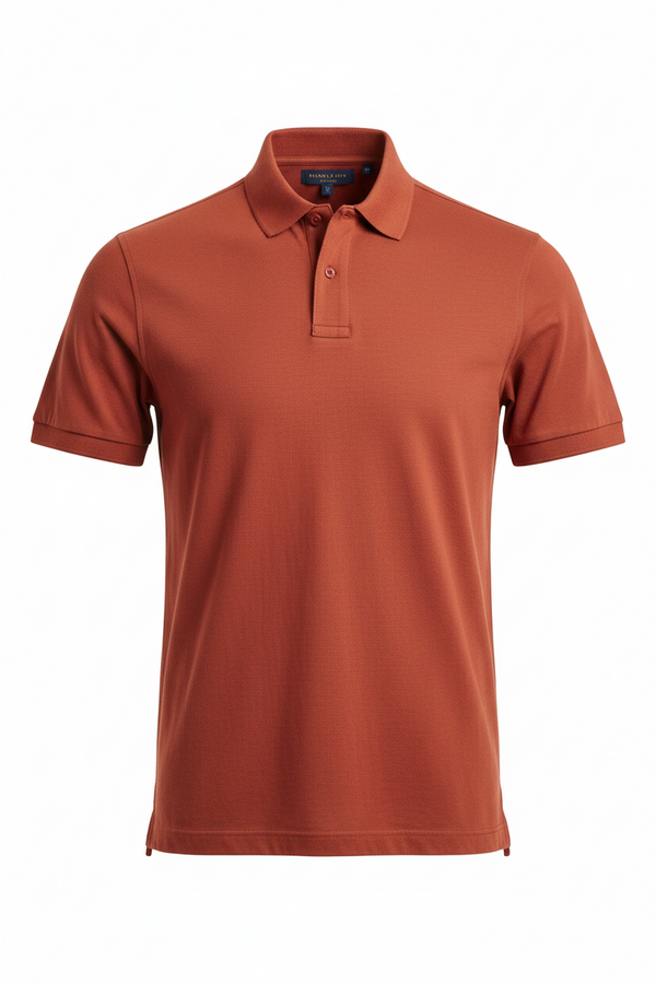 Combed Cotton Plain T-Shirt Brick