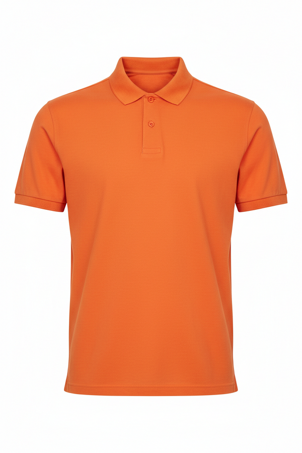 Combed Cotton Plain T-Shirt Orange