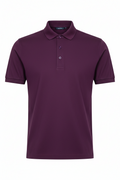 Combed Cotton Plain T-Shirt Plum