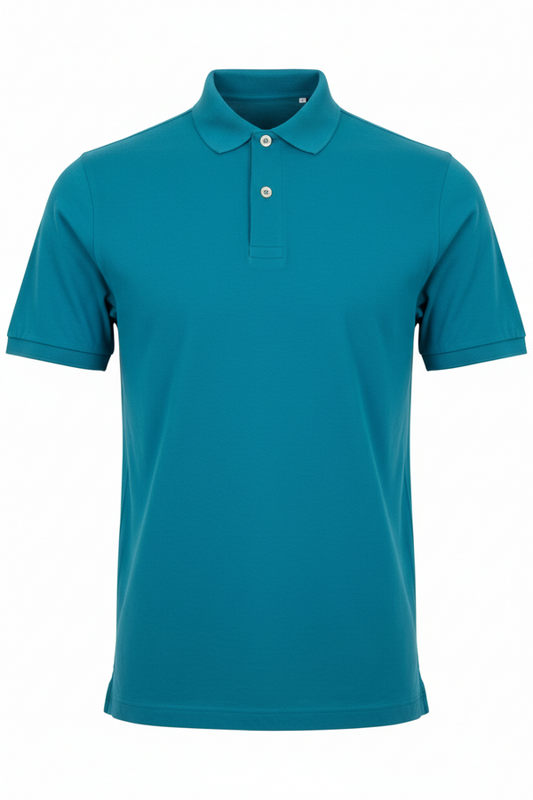 Combed Cotton Plain T-Shirt Turquoise