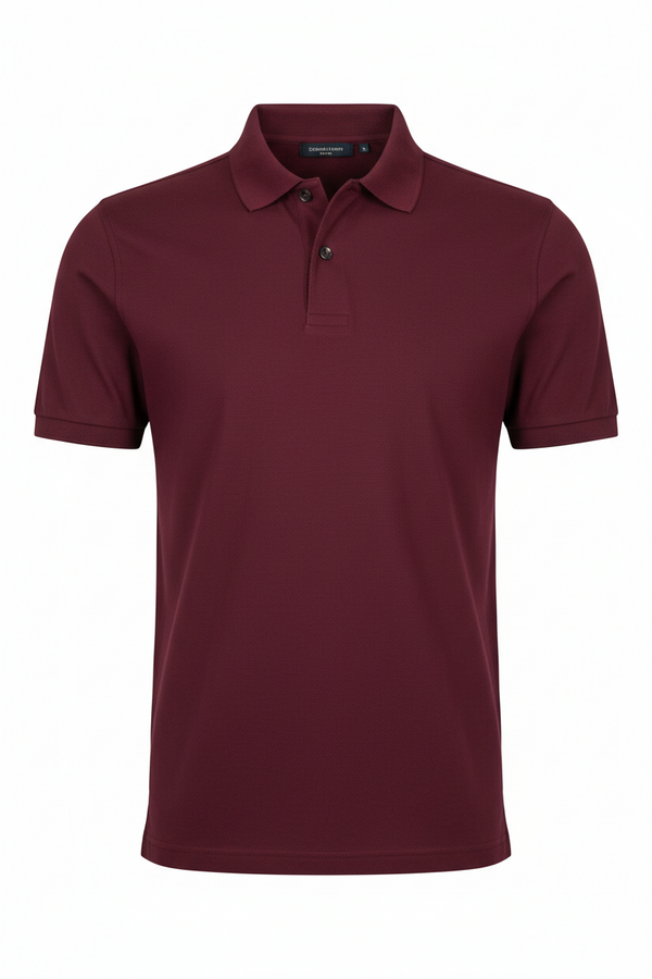 Combed Cotton Plain T-Shirt Wine