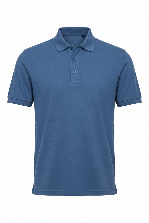 Cotton Matty Plain T-Shirt AF Blue