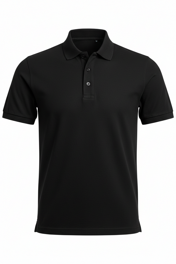 Combed Cotton Plain T-Shirt Black