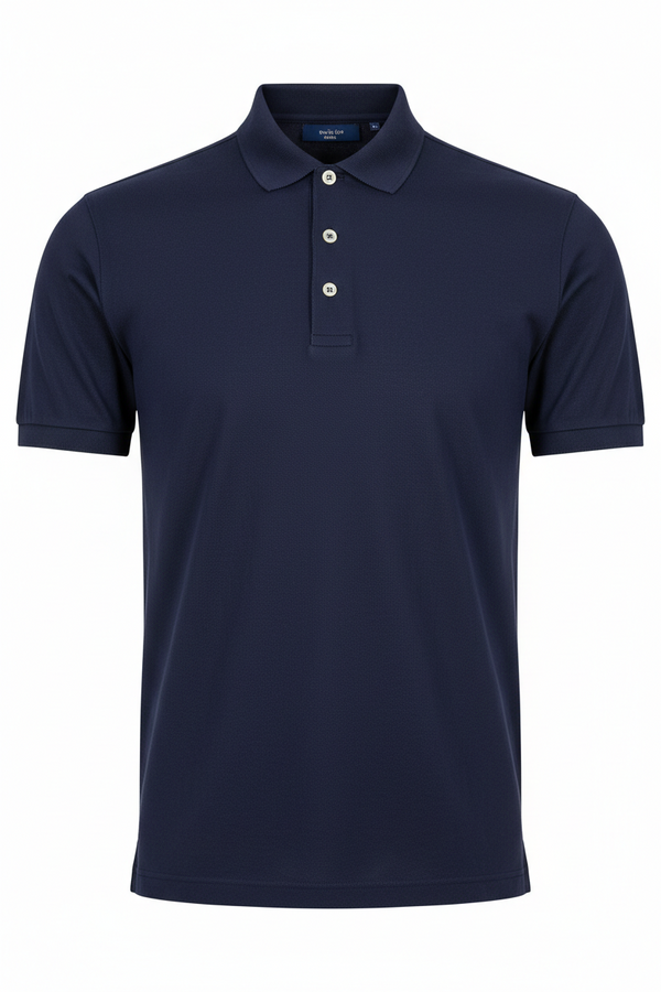 Combed Cotton Plain T-Shirt Navy Blue