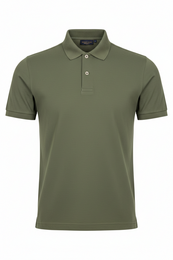 Combed Cotton Plain T-Shirt Olive