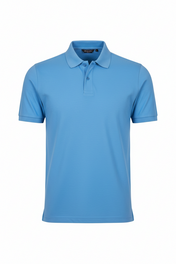 Cotton Looper Plain T-Shirt Sky Blue
