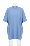 Cotton Matty Plain T-Shirt Sky Blue