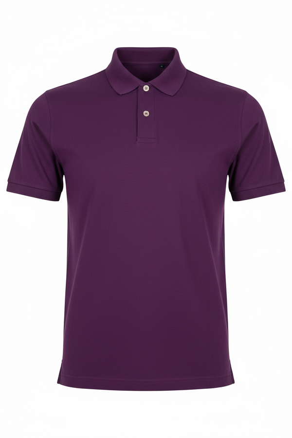Combed Cotton Plain T-Shirt Purple